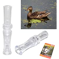 Leezo Disparo al aire libre de caza de plástico pato silbato de pato señuelo llamar a Mallard Drake llamadas pato…